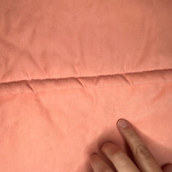 Unbranded Peach Parka Jacket Women's Size Large Long Sleeve Full Zip Snap Button - Picture 6 of 13